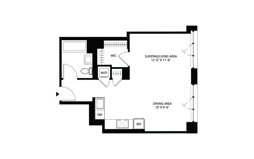 S18 S18 Studio 1 561 square feet