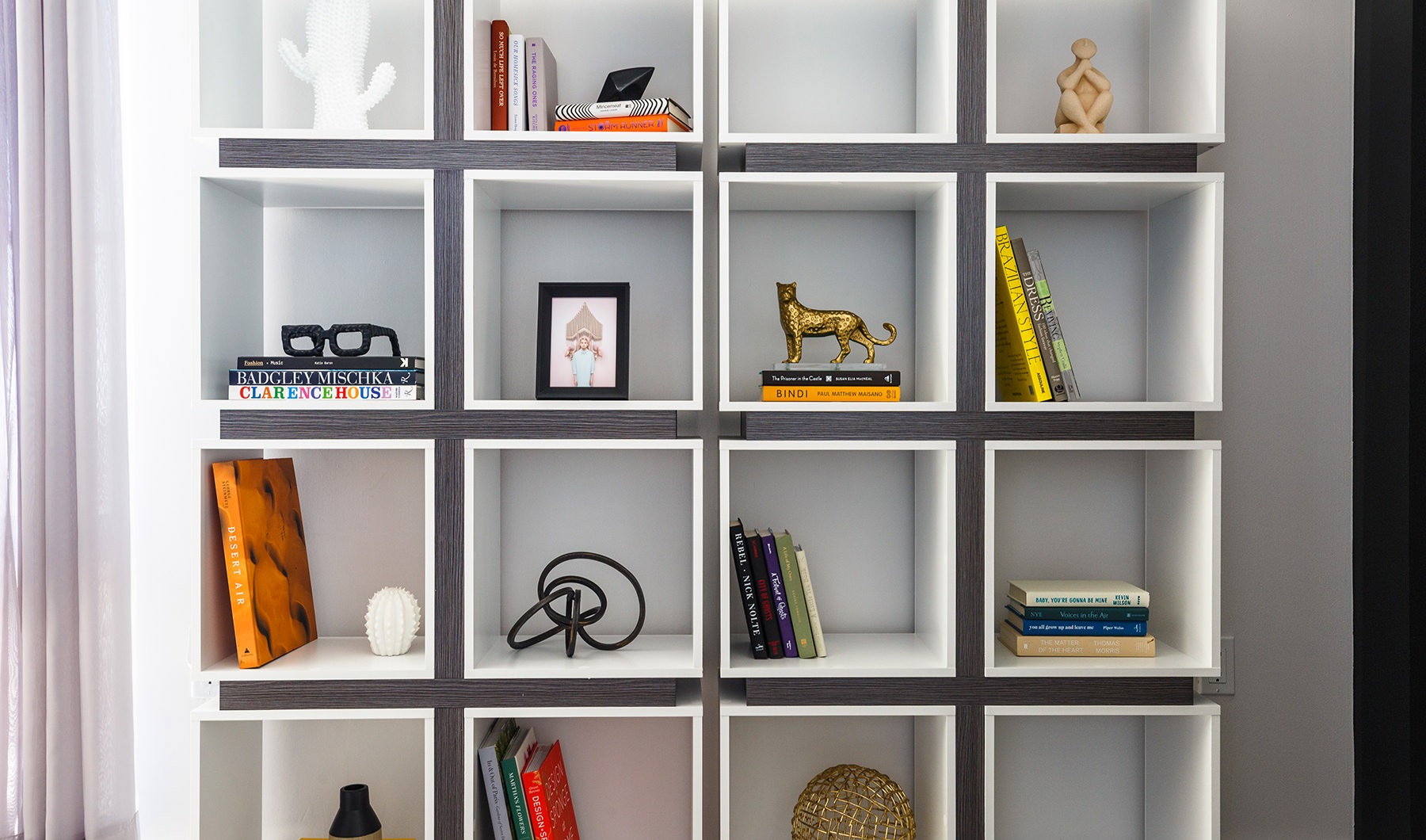 Living Room shelving in living room